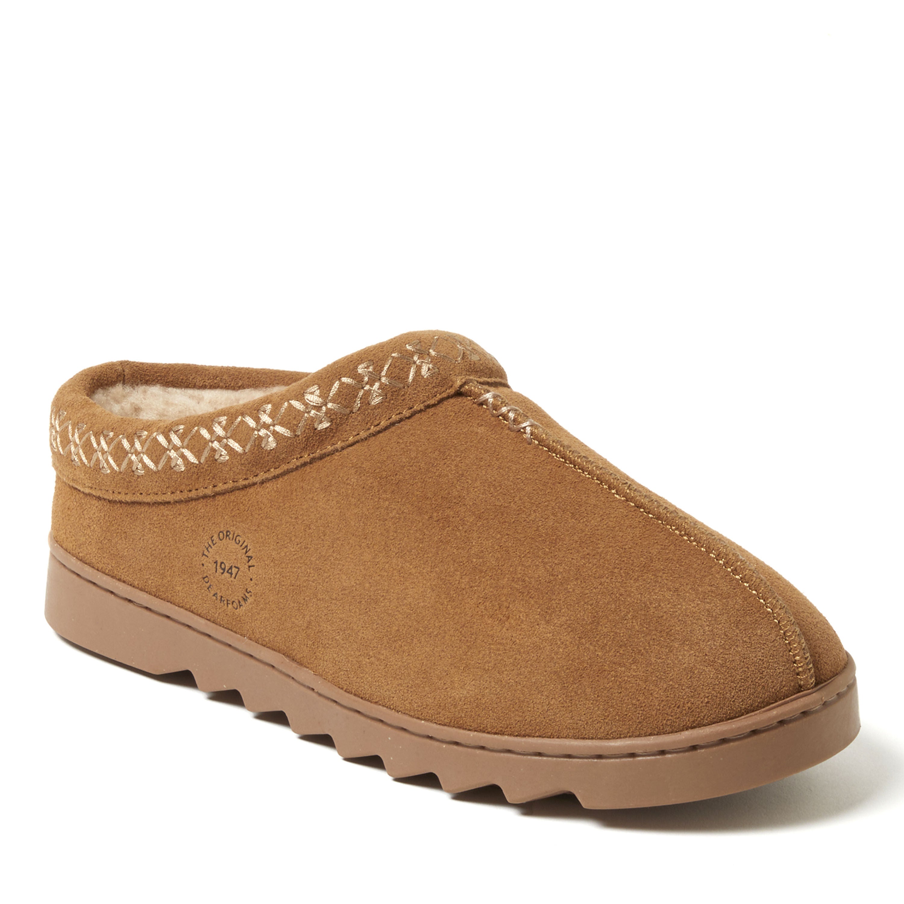 Doreen Genuine Suede Clog with Embroidery
