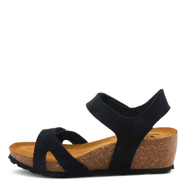 Babybell Sandal, BLACK SUEDE, alternate image number 2