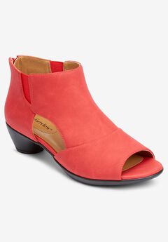 Wide Width Red Booties