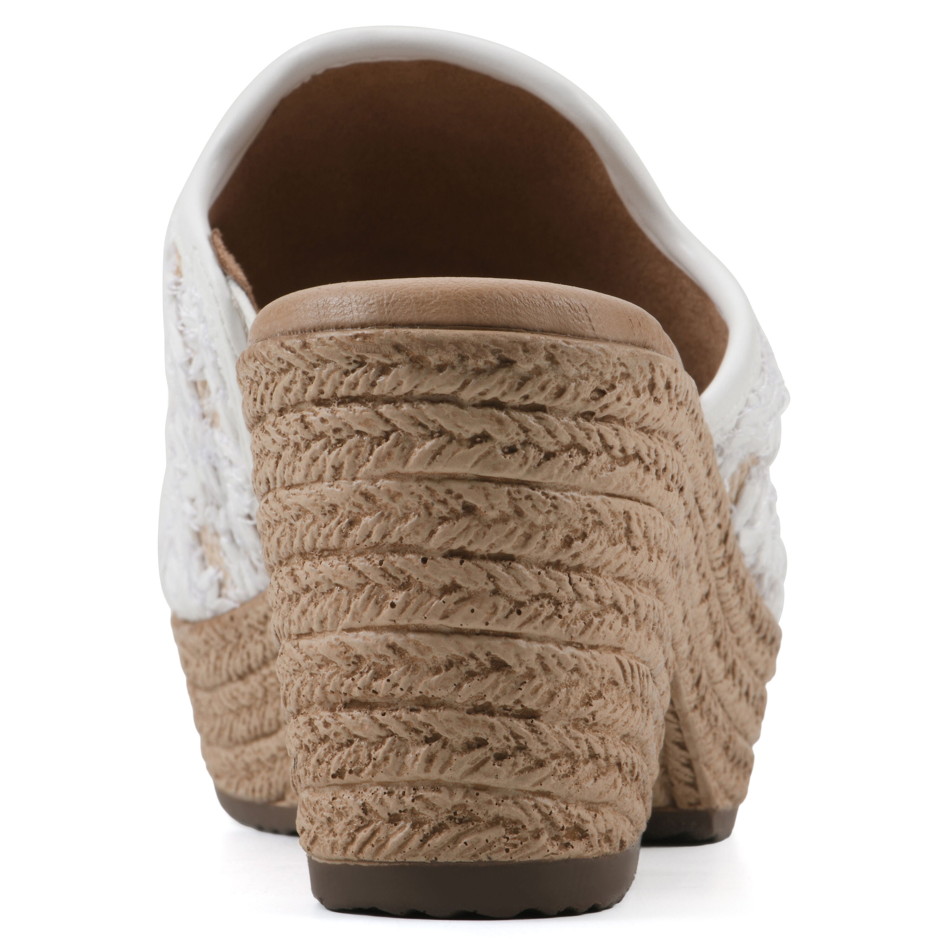 Bizzie Wedge Sandal, WHITE FABRIC, on-hover image number 1
