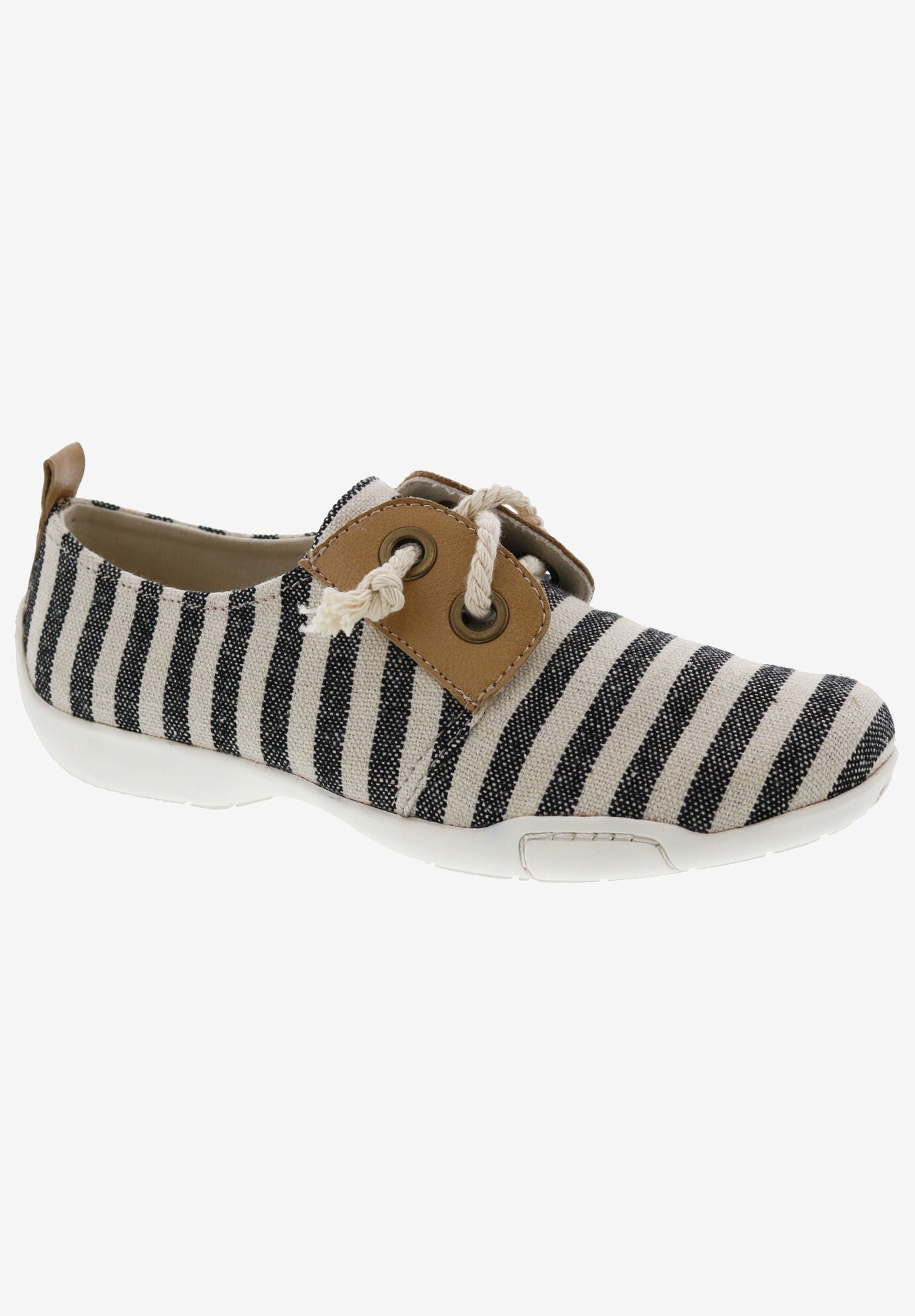 Calypso Slip On Flat, BLACK CREAM CANVAS, hi-res image number 0