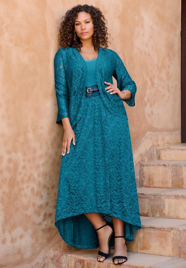 Allover Lace Cardigan, , alternate image number 3