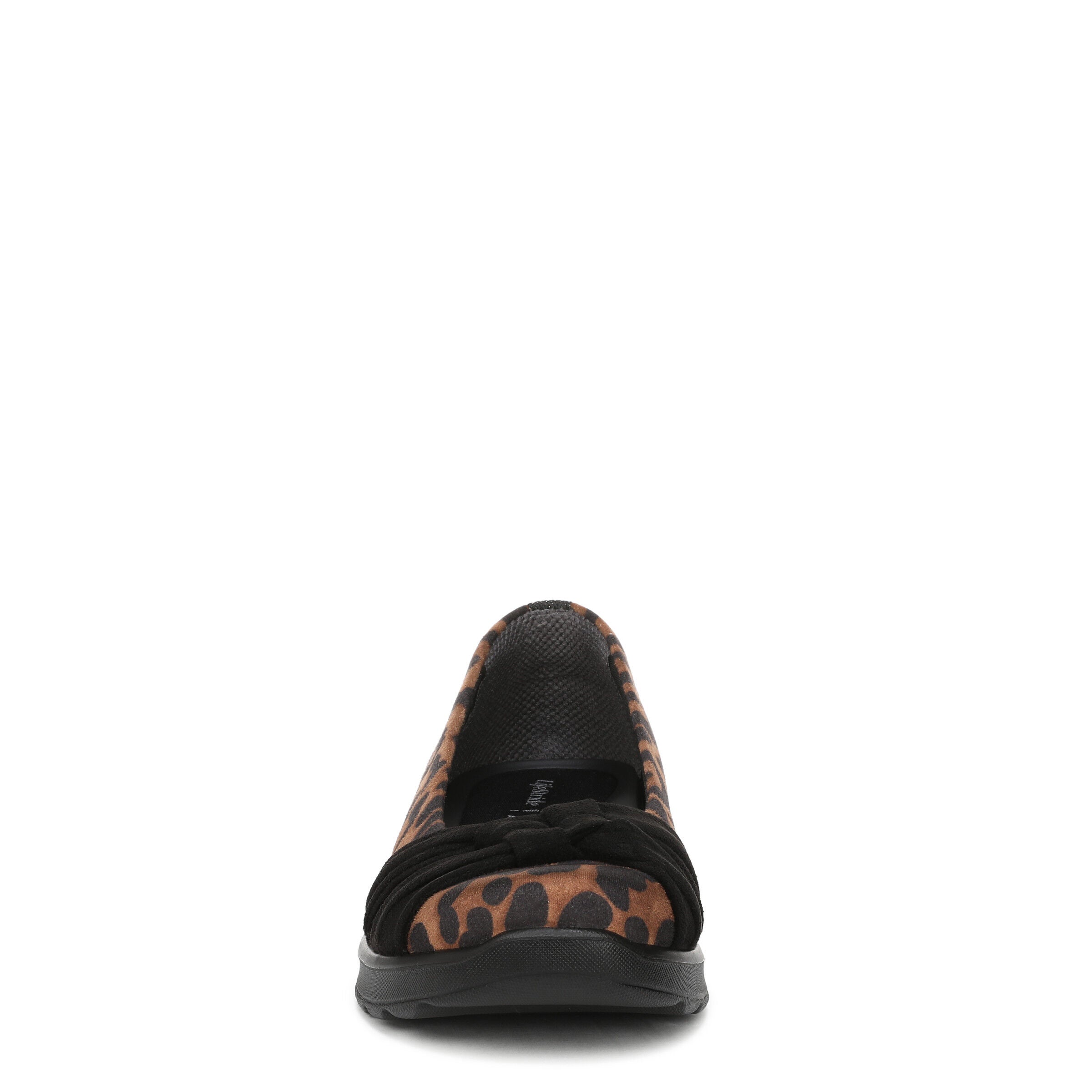 Glamour Accent Knots Wedge Flat, BROWN LEOPARD, alternate image number 4