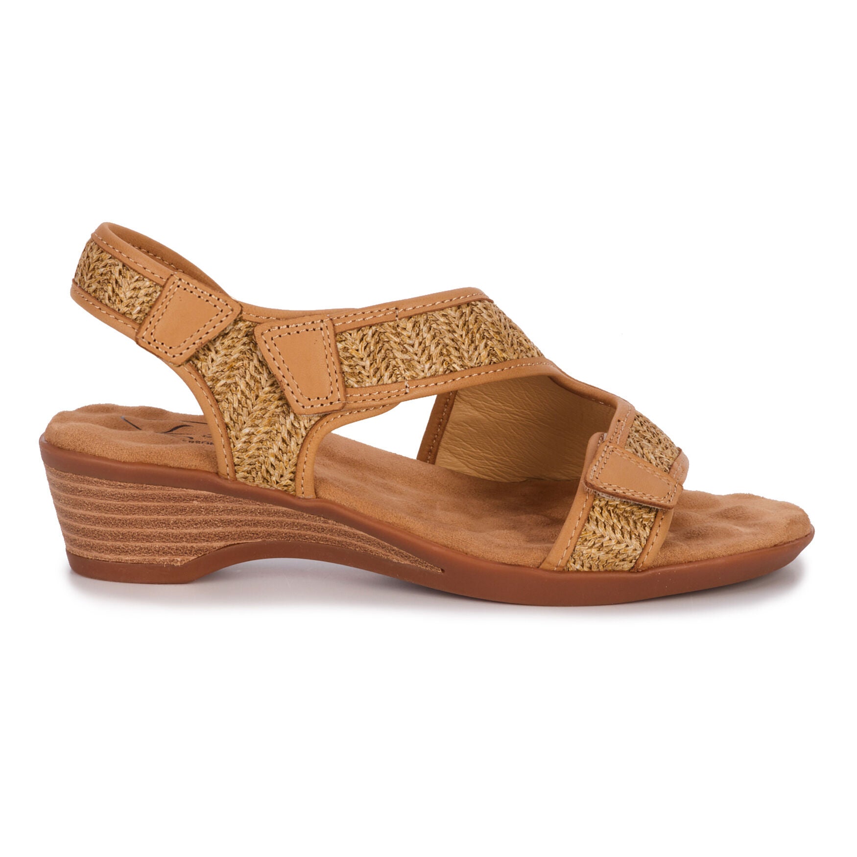 Kimmi Sandal, TAN RAFFIA LEATHER, alternate image number 3