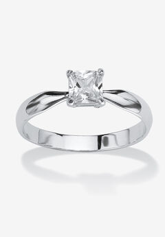 Birthstone .925 Silver Solitaire Ring