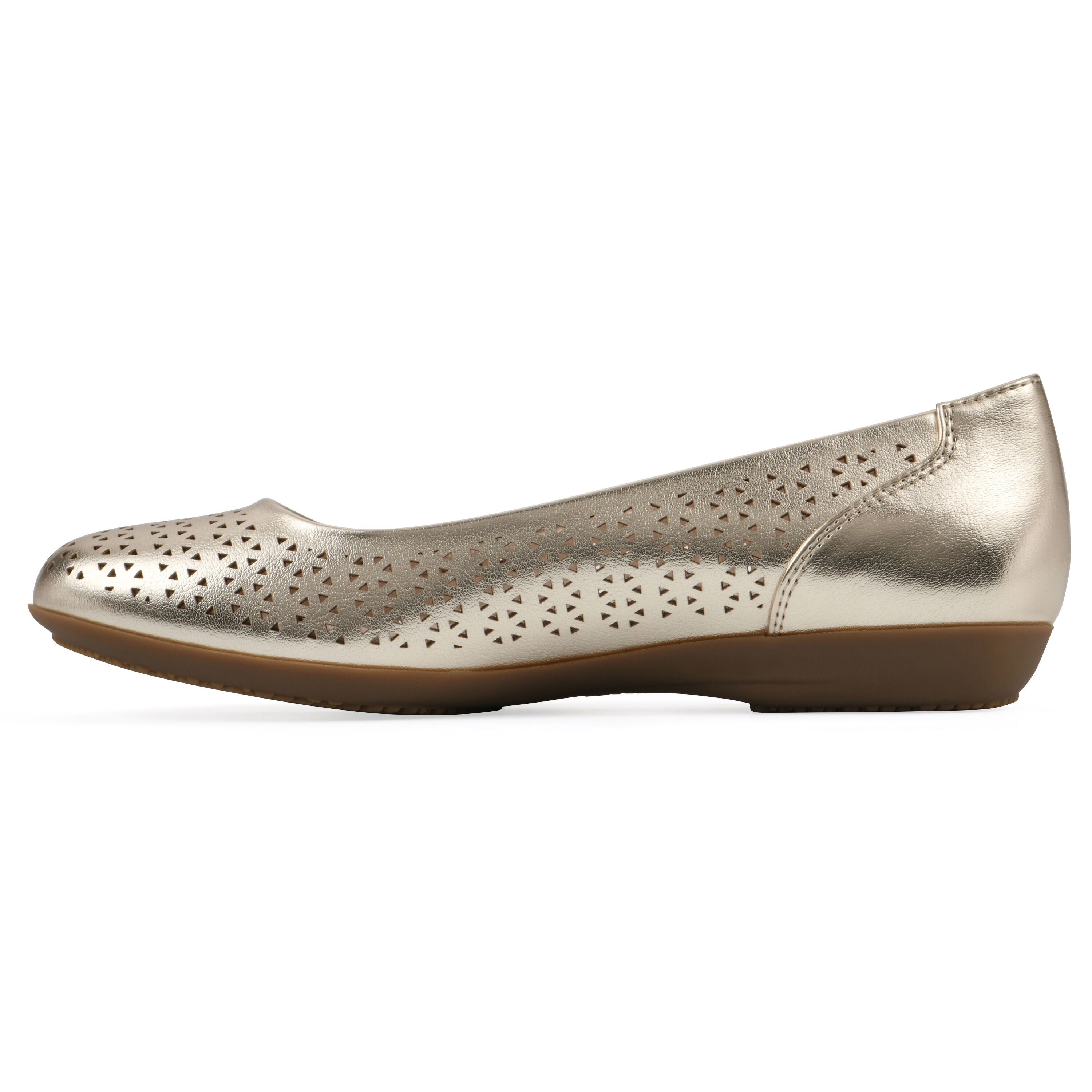 Cindy Ballet Flat, GOLD METALLIC, alternate image number 3