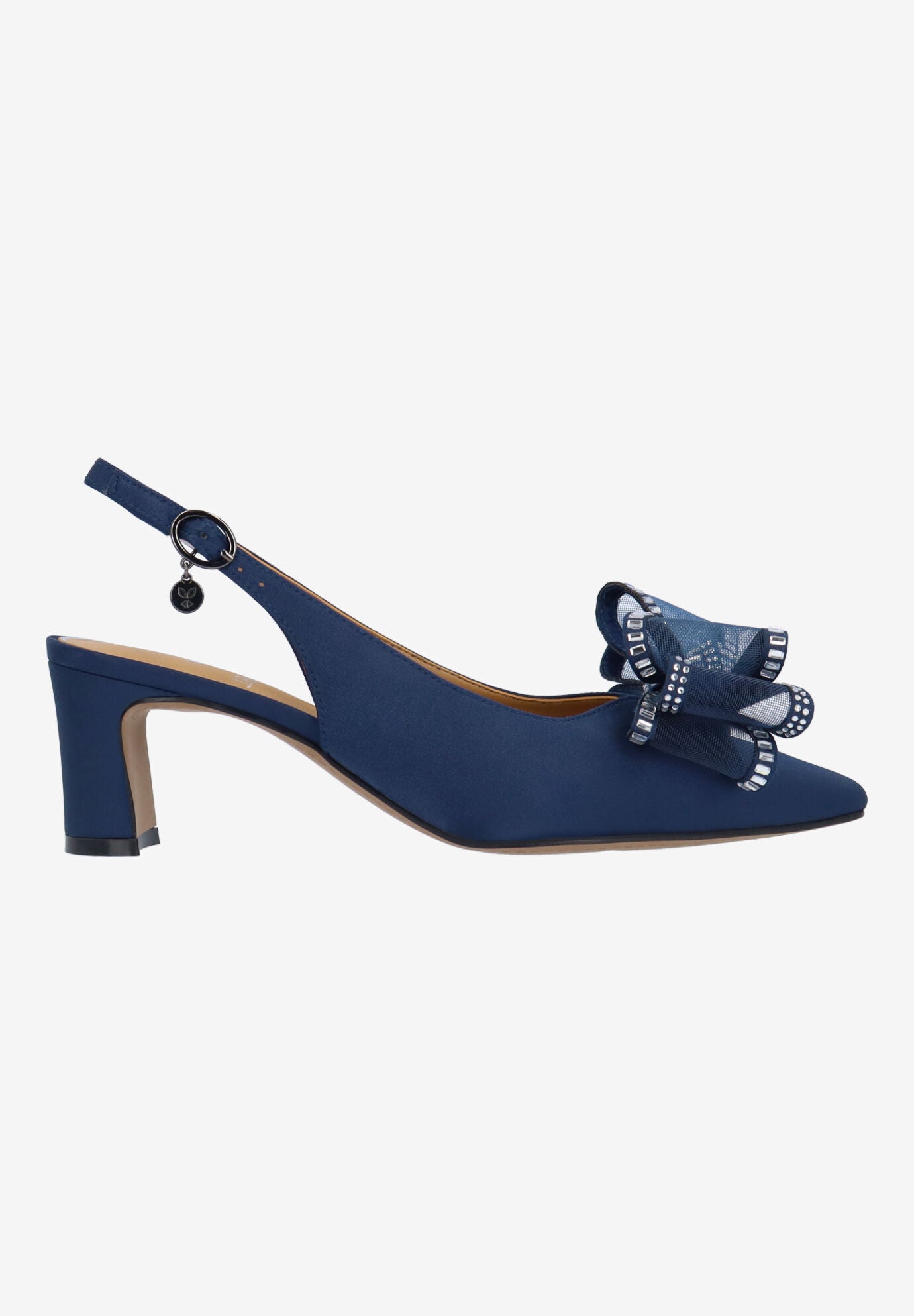 Kalindra Slingback Pump, NAVY, alternate image number 3