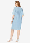 Embellished Denim Shirtdress, , on-hover image number null