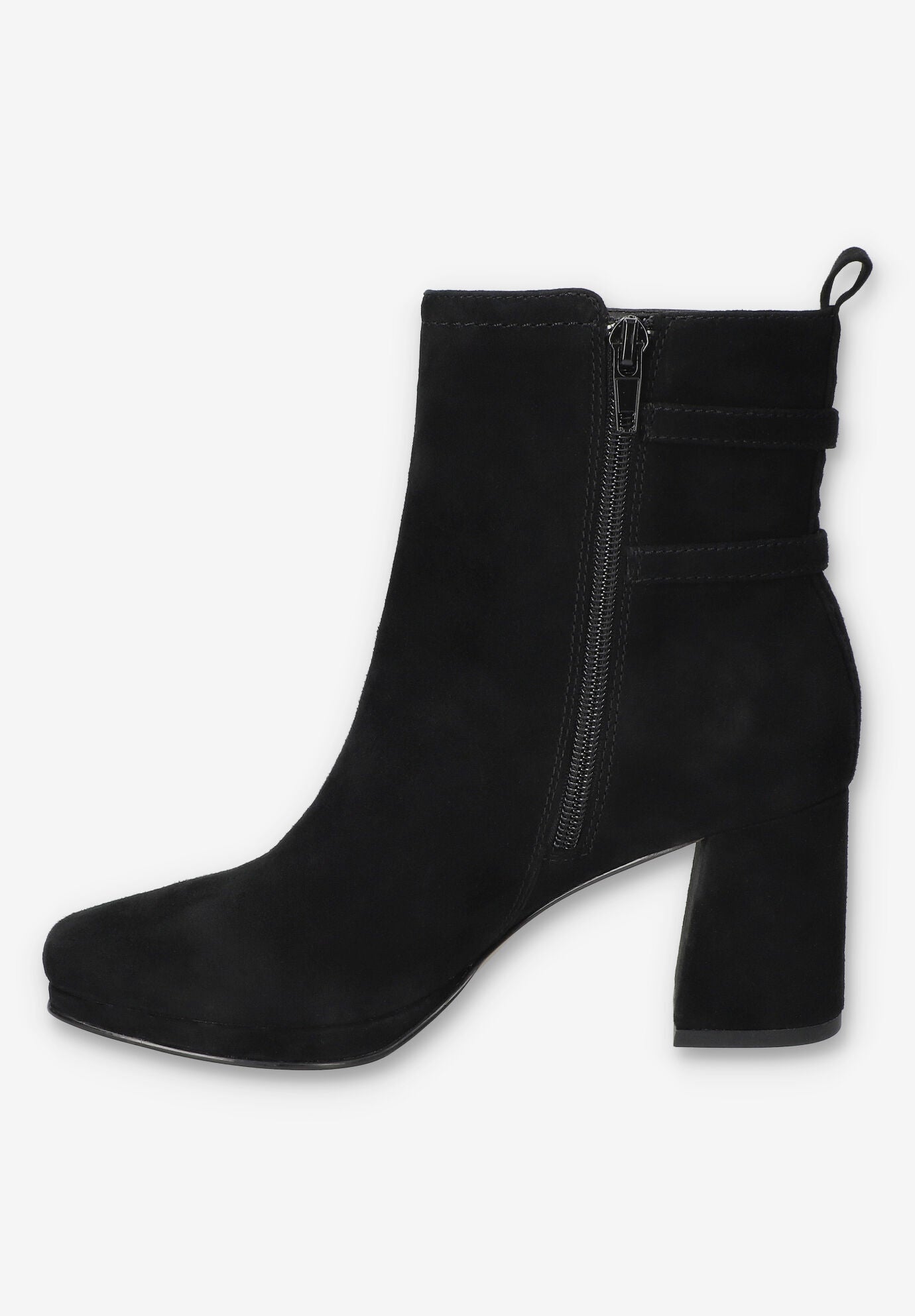 Orchard Sqaure Toe Ankle Boot, BLACK SUEDE LEATHER, alternate image number 4