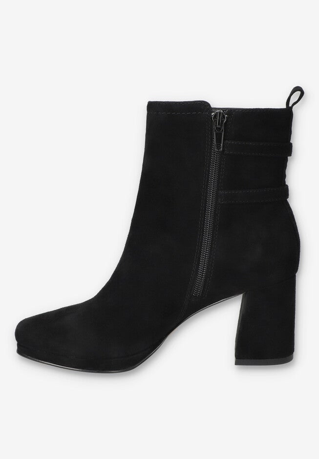 Orchard Sqaure Toe Ankle Boot, BLACK SUEDE LEATHER, alternate image number 4