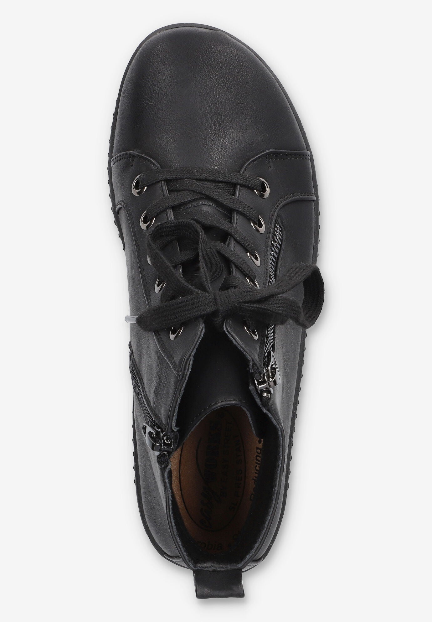 Hollyann Slip-Resistant Ankle Boot, BLACK BURNISHED, alternate image number 6