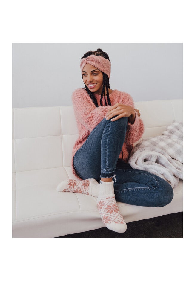 Chenille Sock And Headband Set, , alternate image number 3