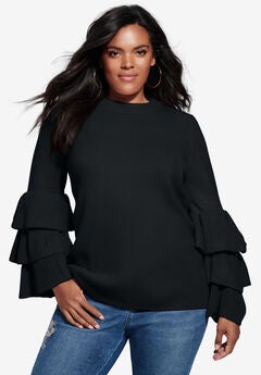 Tiered Sleeve Sweater