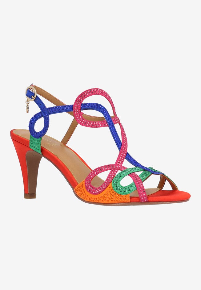 Lulah Strappy Sandal, RED, hi-res image number 0