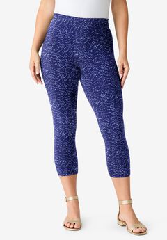 Plus Size Essential Stretch Capri Legging