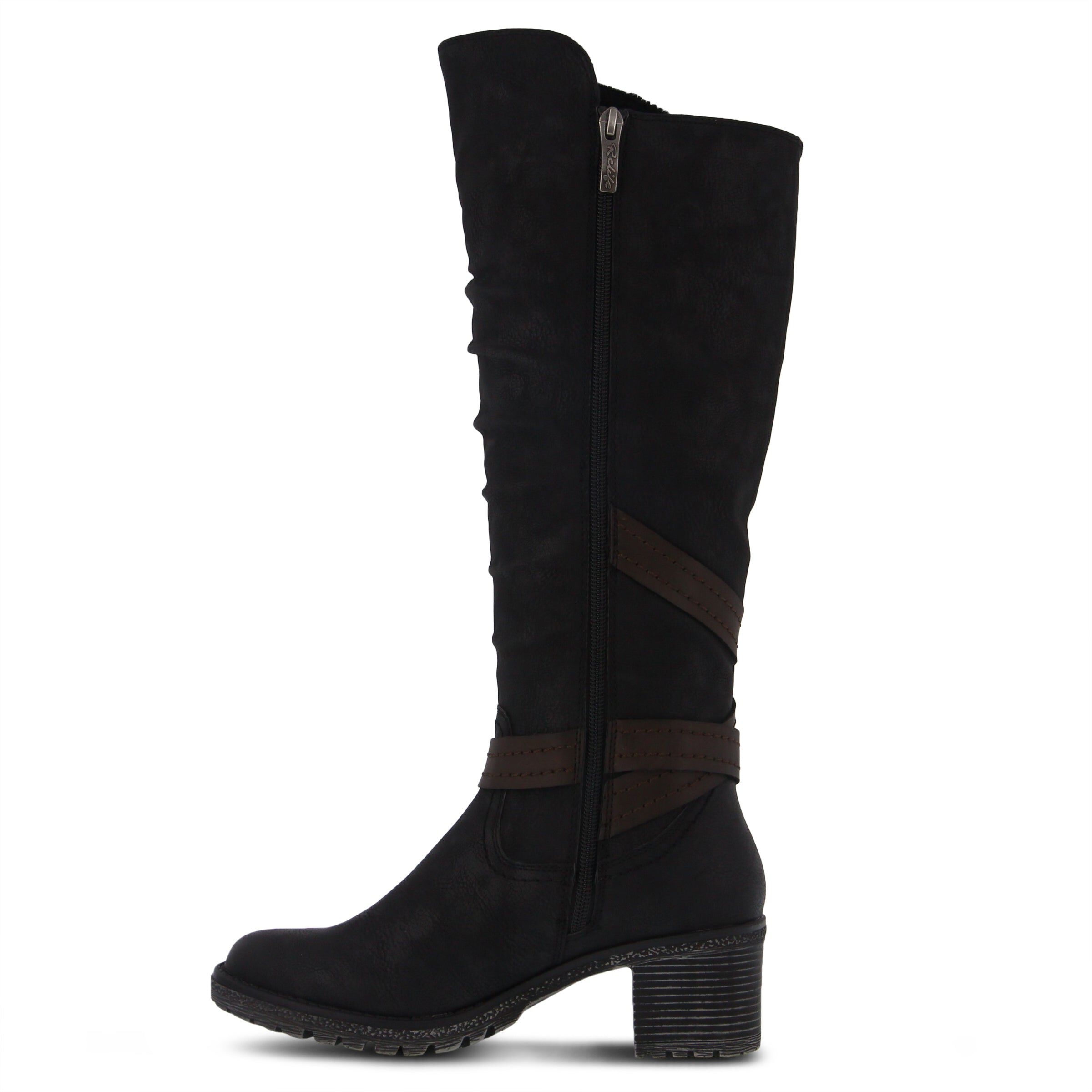 Gemisola Tall Boots, BLACK, alternate image number 2