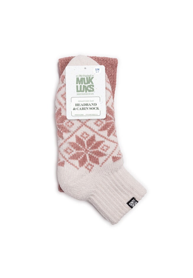 Chenille Sock And Headband Set, , alternate image number 4