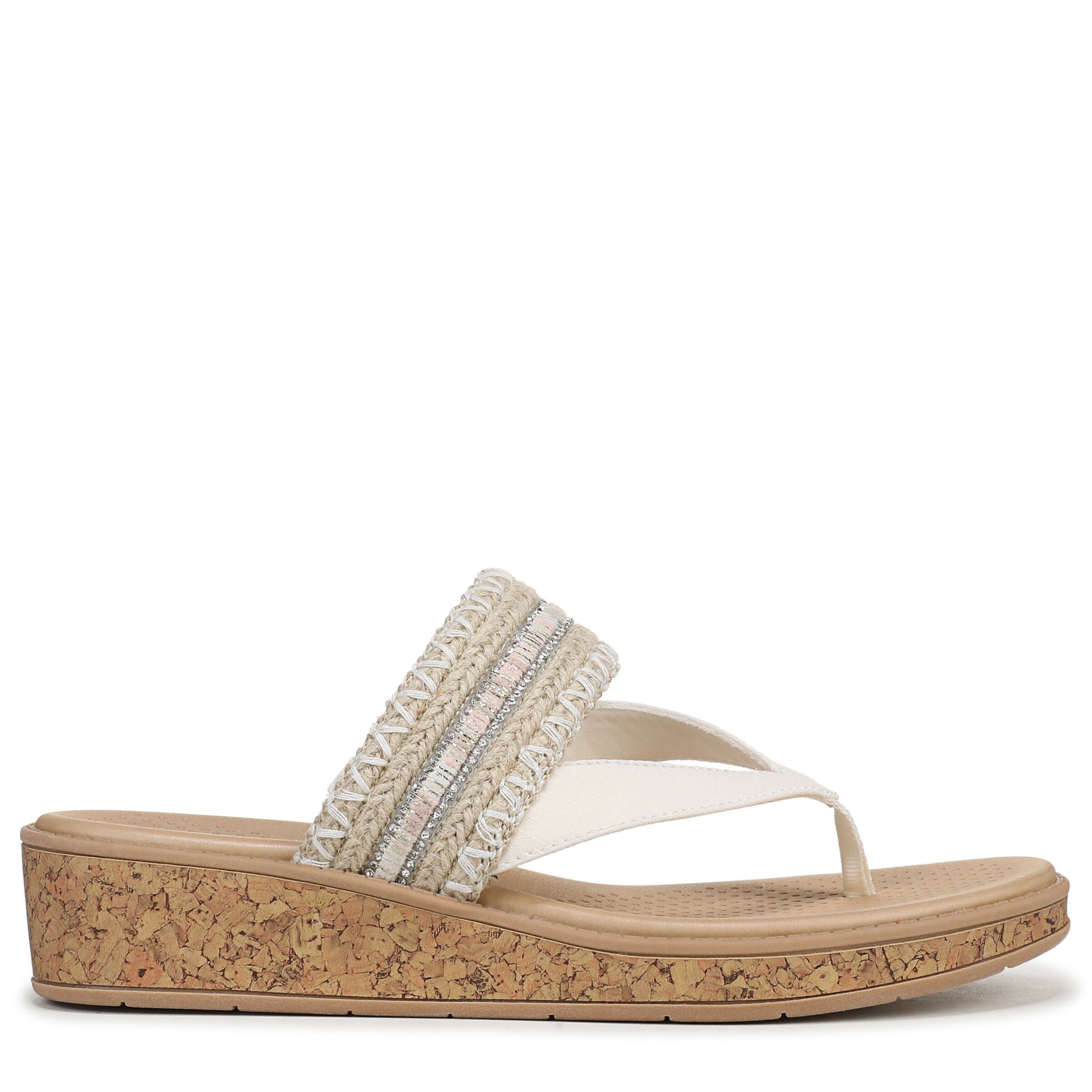 Birdie Wedge Sandal, NATURAL WHITE, alternate image number 3