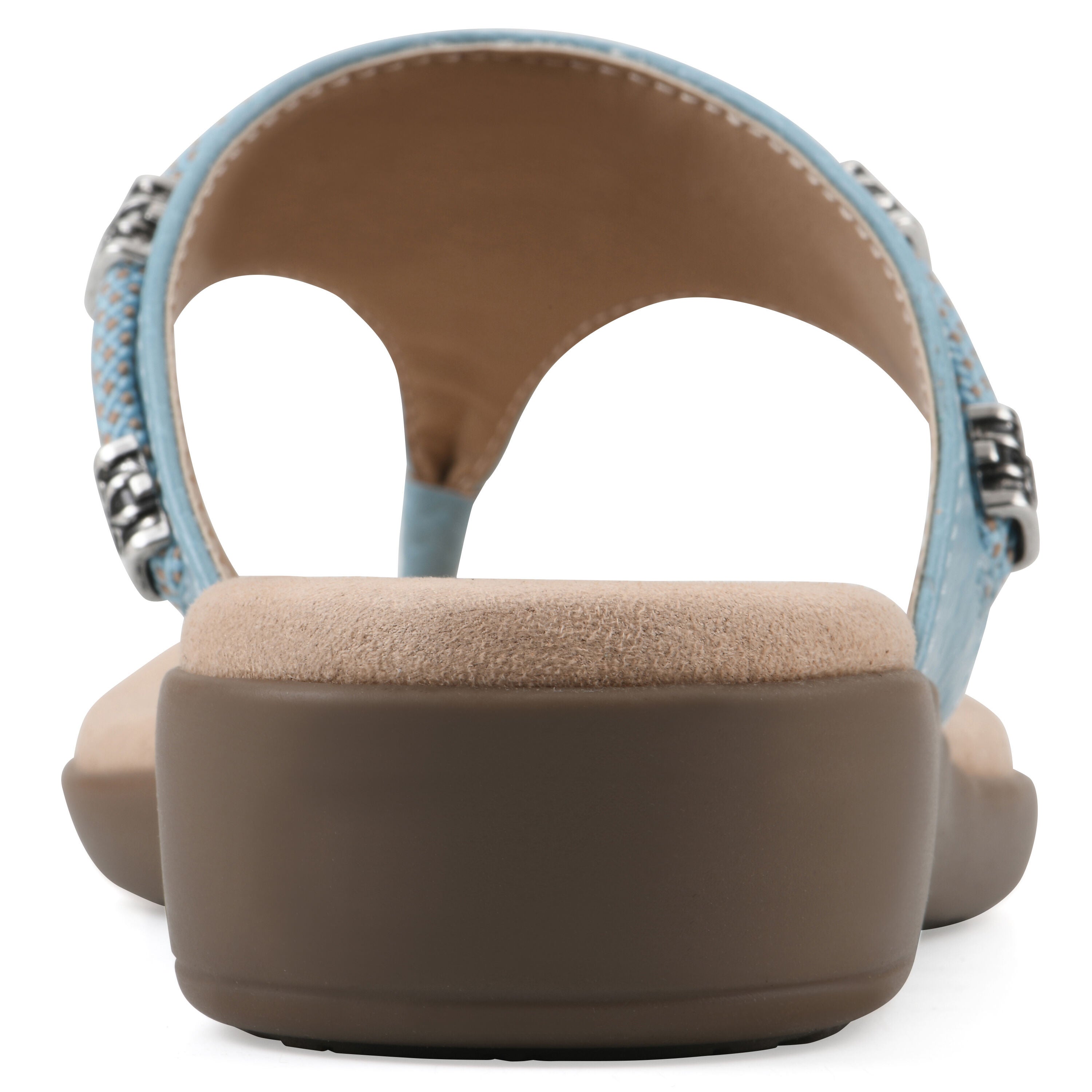 Bainah Thong Sandal, TURQUOISE WOVEN, on-hover image number 1