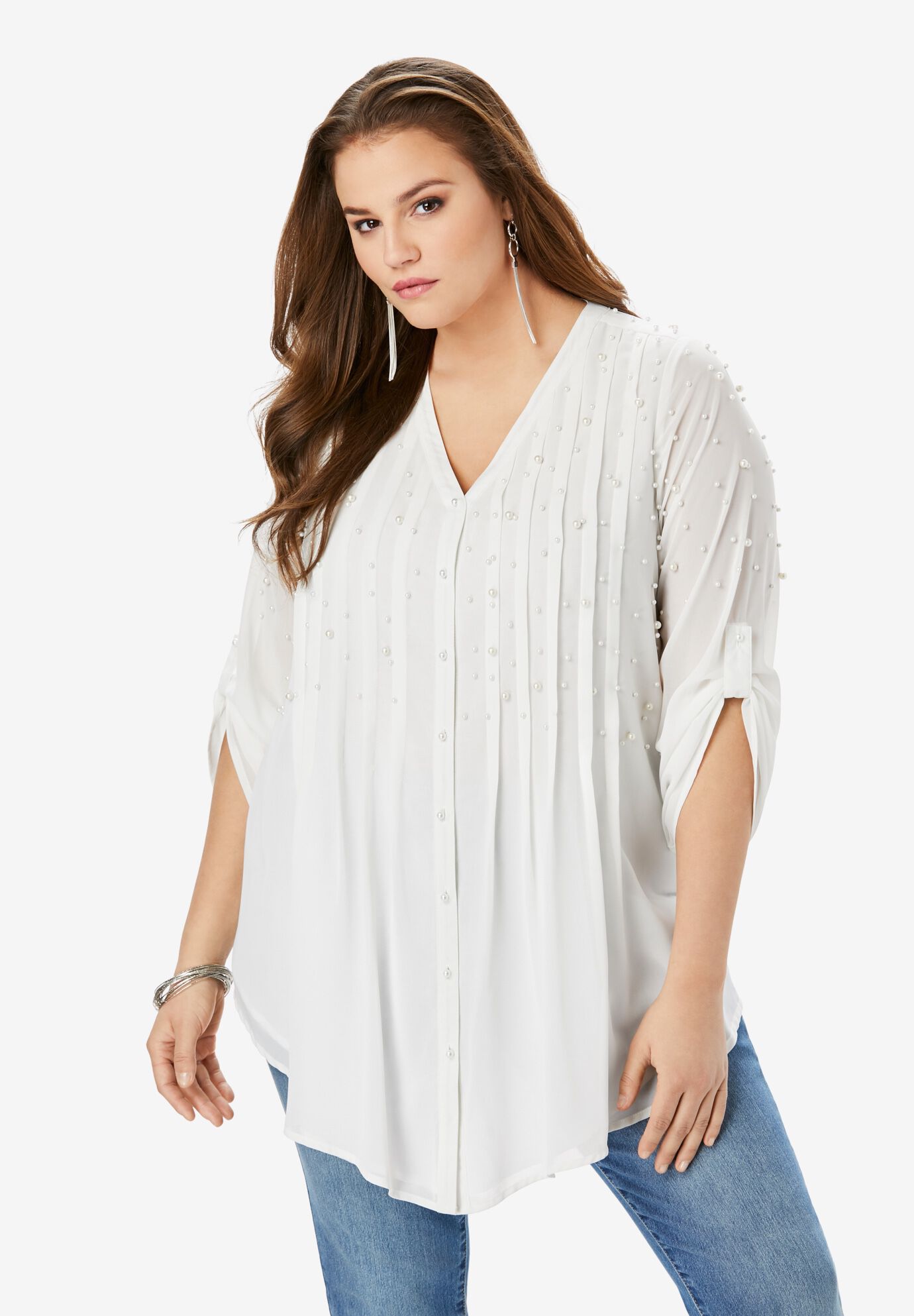 Clearance Plus Size Tops, Sweaters 