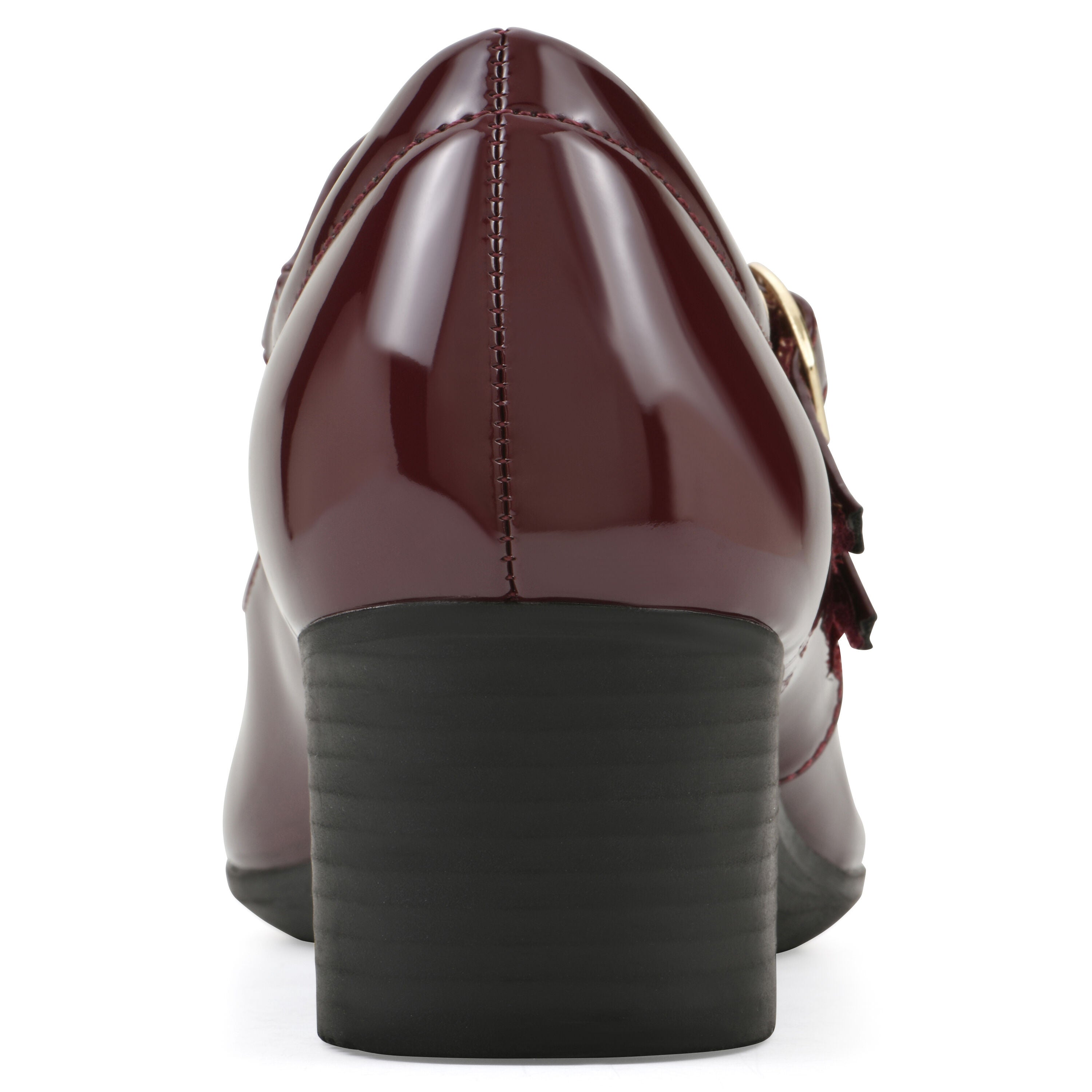 Tristin Block Heel Pump, DARK RED, on-hover image number 1