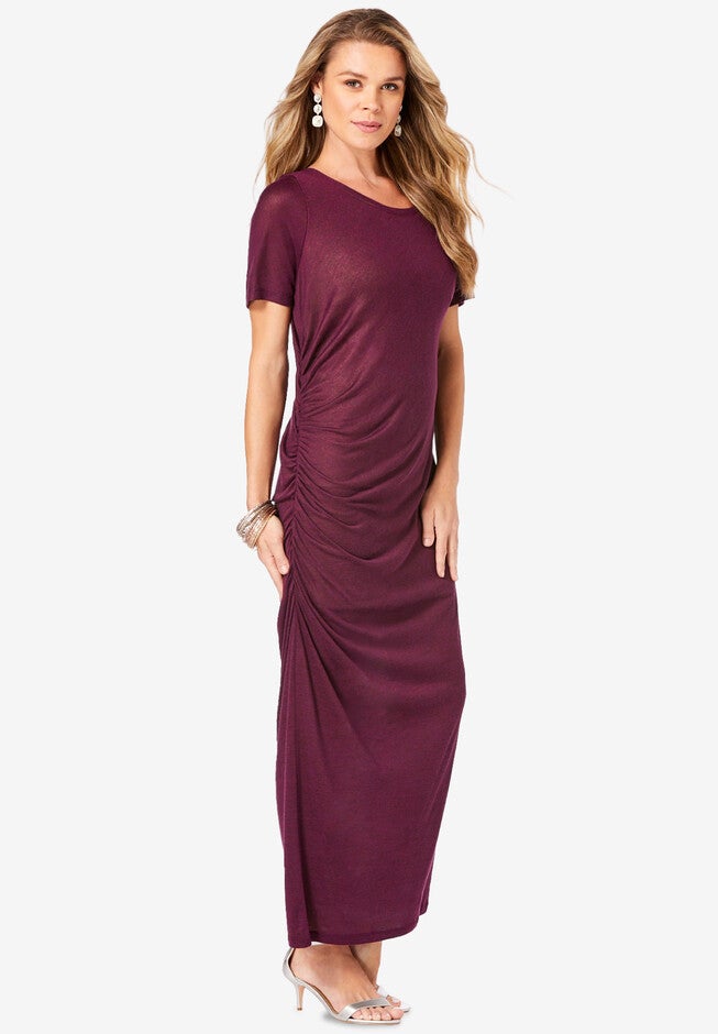 Supersoft Ruched Maxi Dress, , alternate image number 2