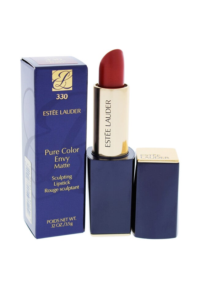 Pure Color Envy Matte Sculpting Lipstick - 0.12 Oz Lipstick, DECISIVE POPPY, hi-res image number null