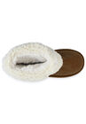 Faux Suede With Berber Cuff Ankle Boot, , alternate image number null