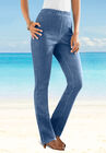 Straight-Leg Pull-On Stretch Jean, , alternate image number null
