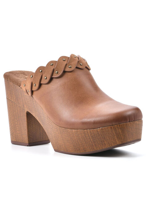 Toss Up Casual Mule, TAN BURNISHED SMOOTH, hi-res image number null