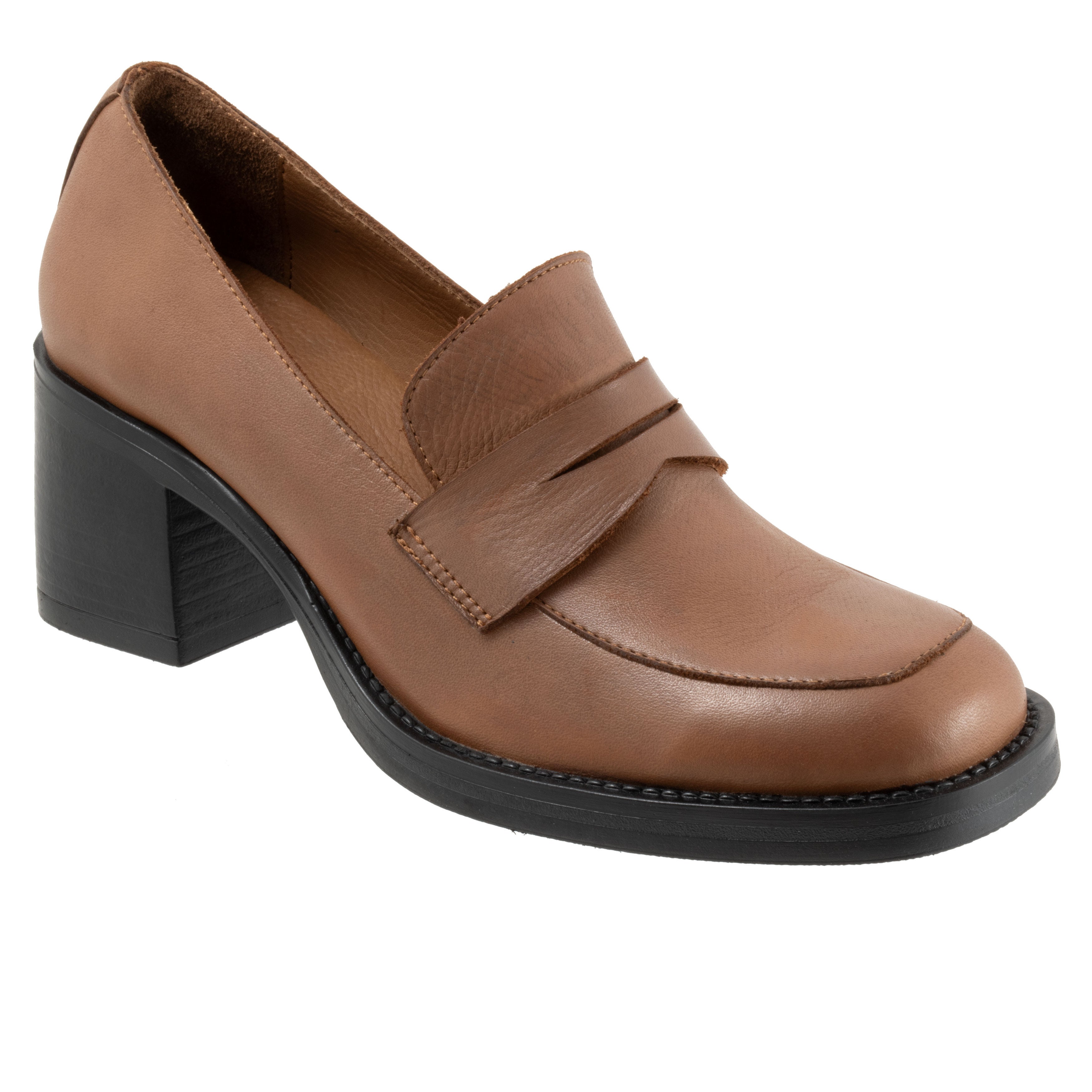 Ruth Leather Loafer, TAN, hi-res image number 0