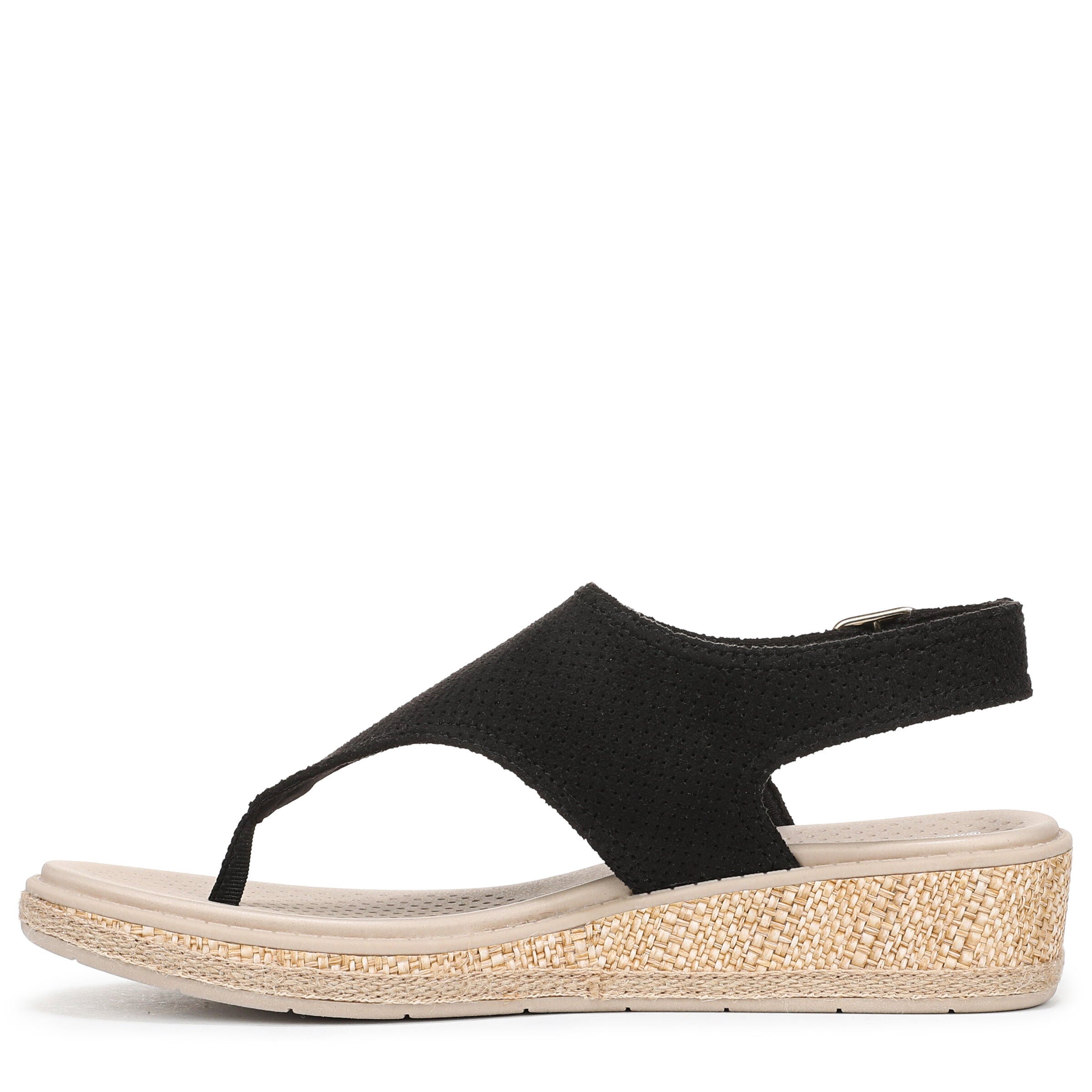 Beachy Slingback Sandal, BLACK, alternate image number 5