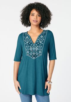 Embroidered Swing Tunic
