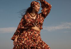 Ruffle Tie-Front Top