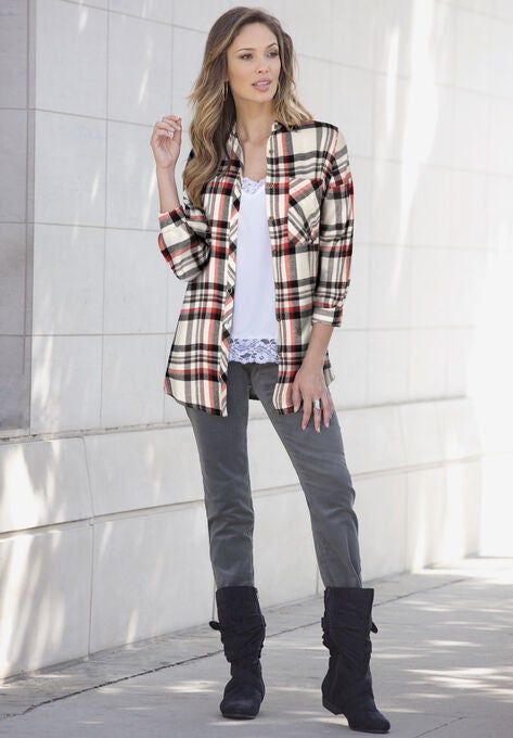 Flannel Tunic, , alternate image number null