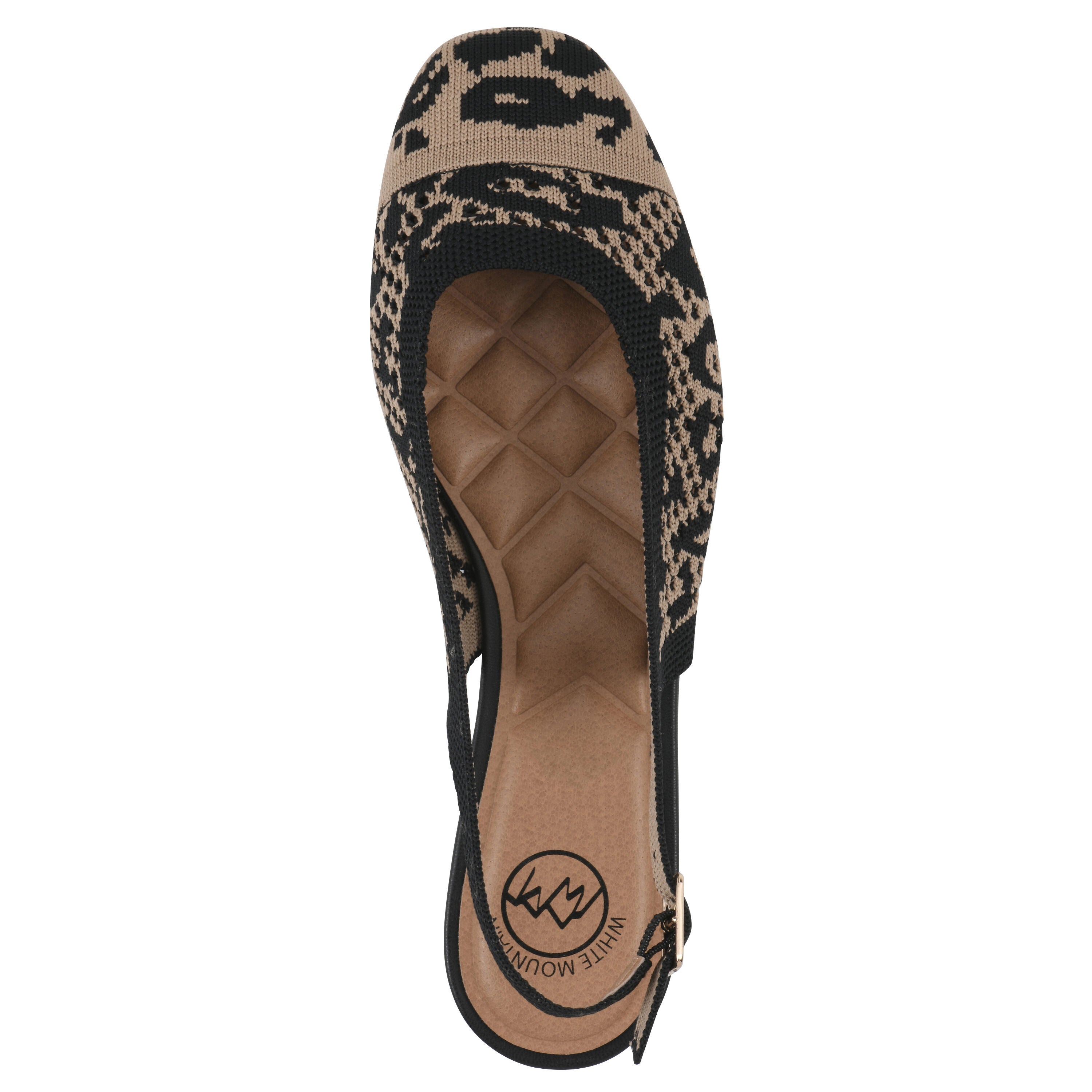 Bonie Sling Back Flat, LEOPARD FABRIC, alternate image number 4