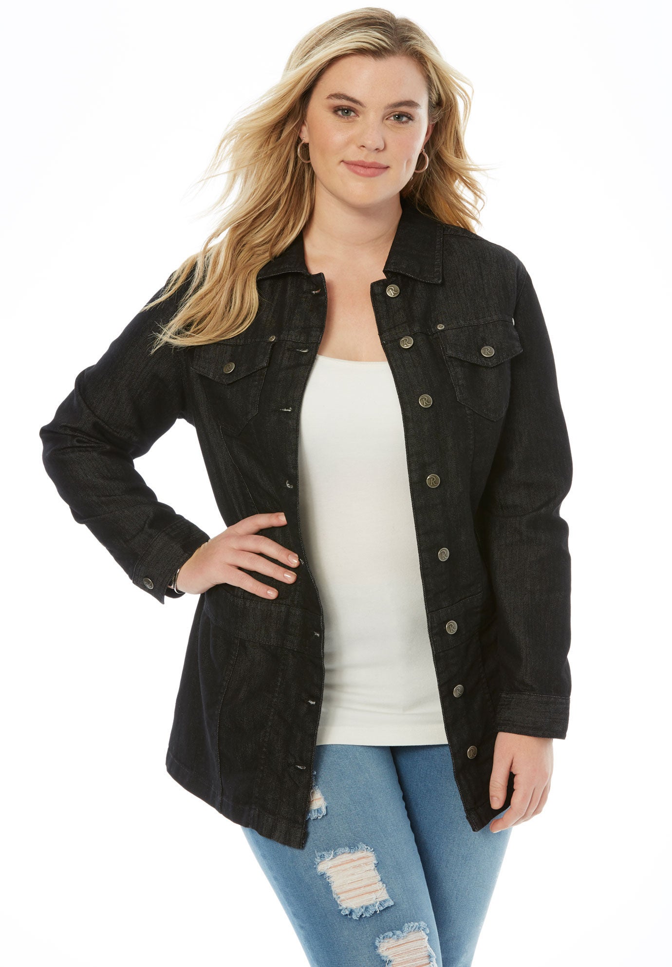 roamans denim jacket