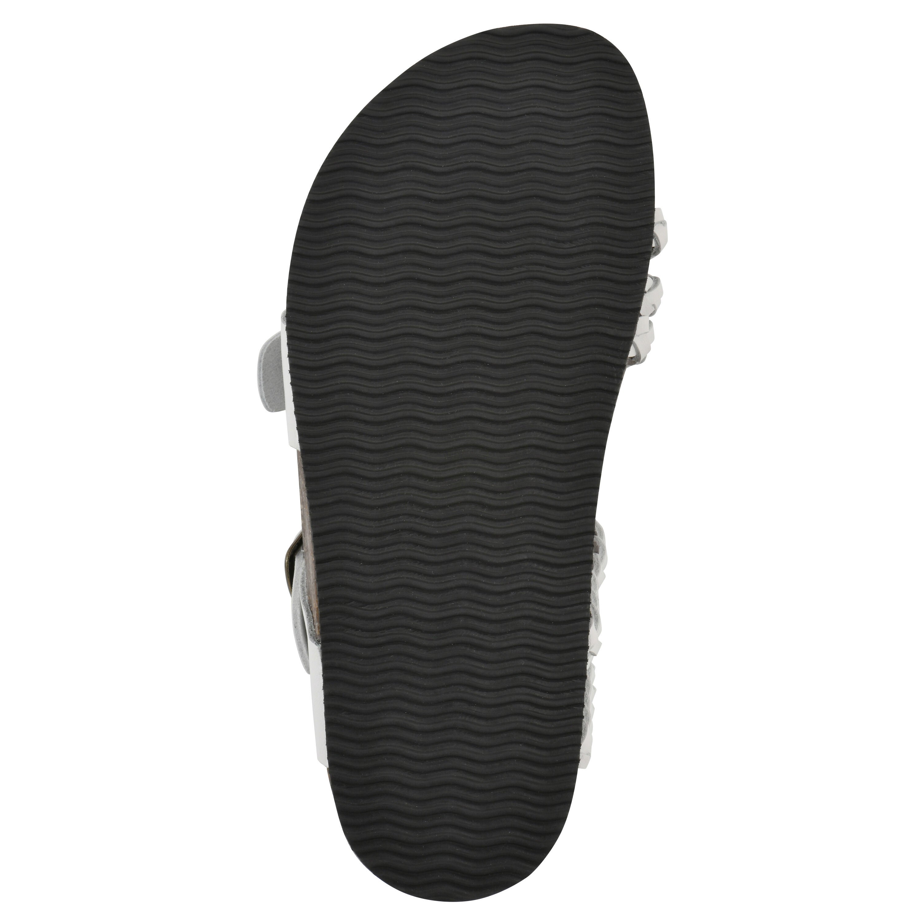 Haziest Footbeds Sandal, WHITE LEATHER, alternate image number 5