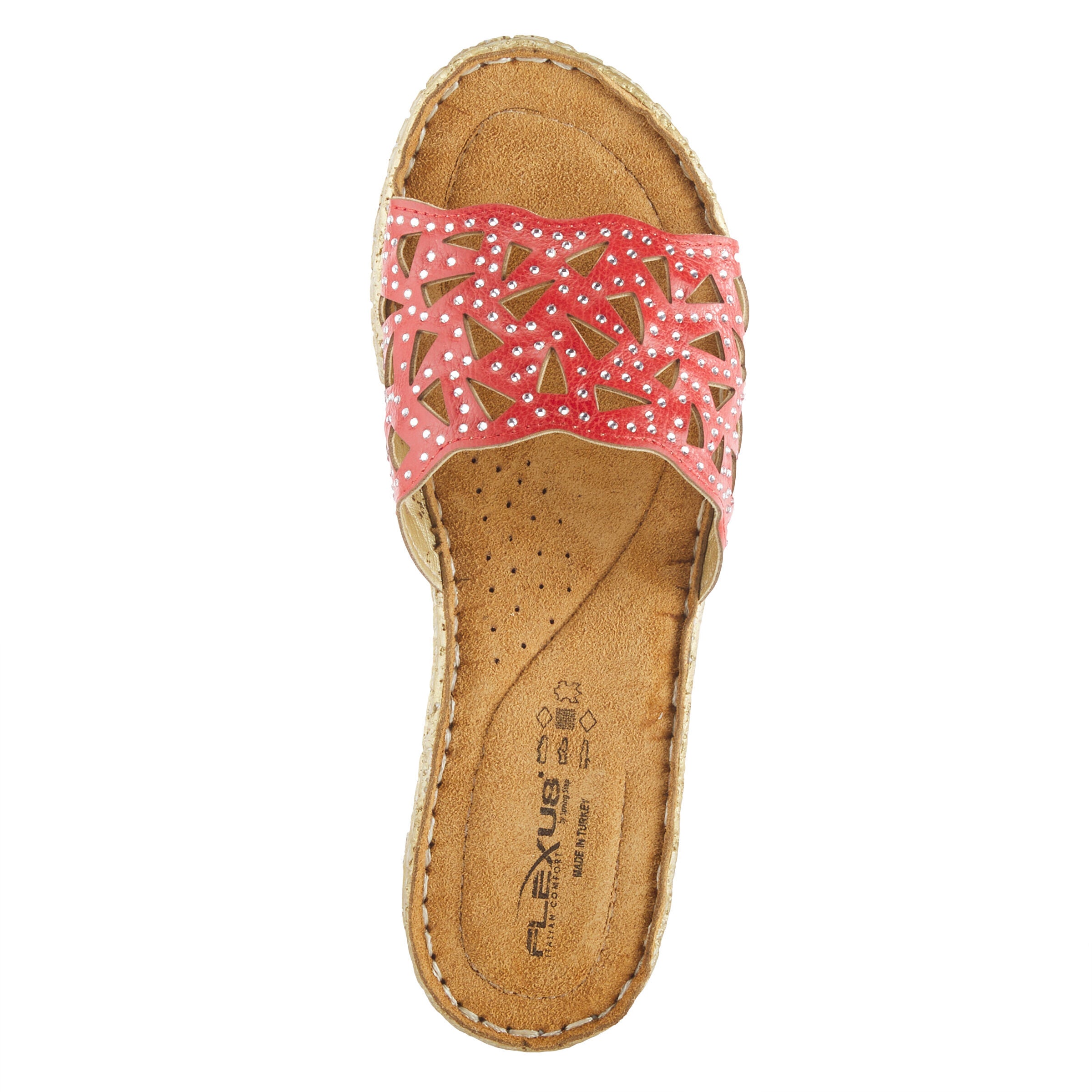 Windom Slide Sandal, RED, alternate image number 3