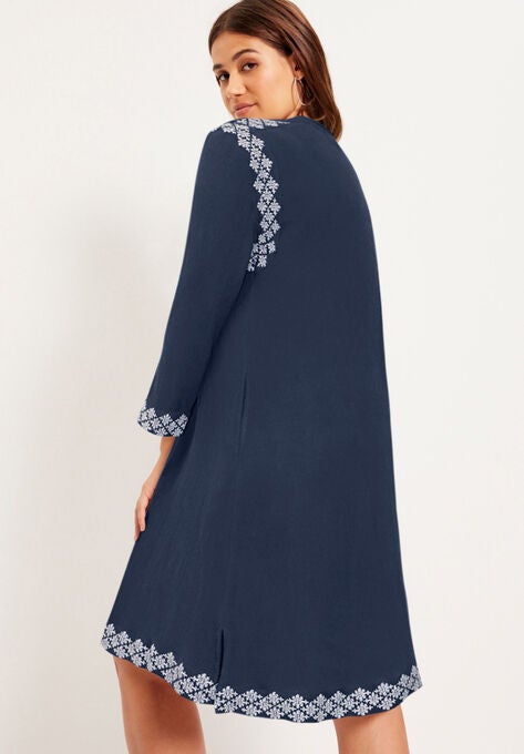Embroidered Boardwalk Dress, , on-hover image number null