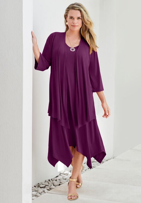 Relaxed Jacket Dress Set, , alternate image number null