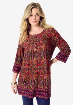 Henley Ultra Drape Tunic
