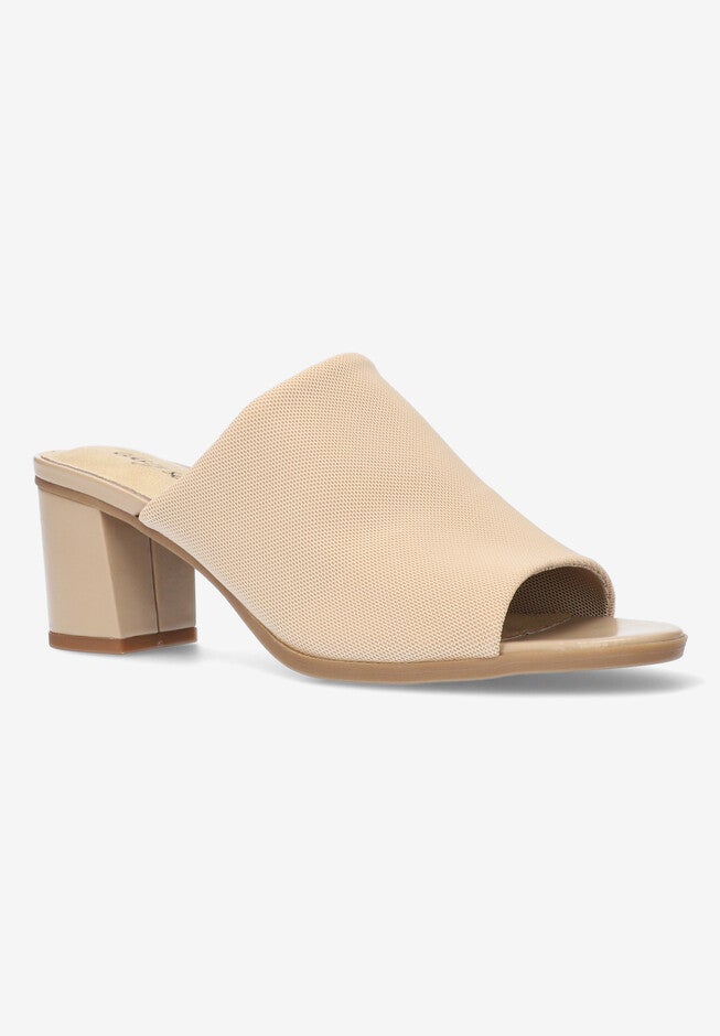 Carmella Mules, NATURAL STRETCH FABRIC, hi-res image number null