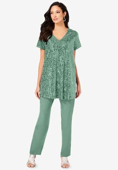 Sequin Pant Set