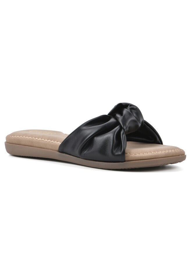 Fanciful Sandals, BLACK SMOOTH, hi-res image number null