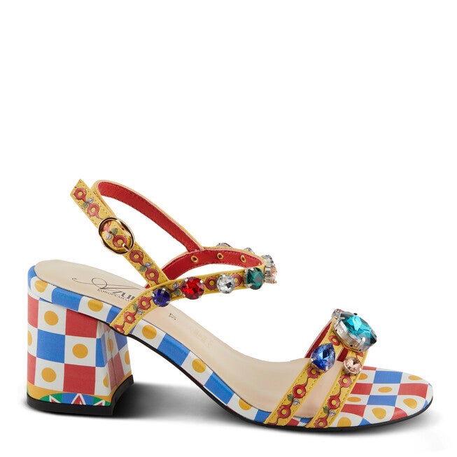 Fabfash Sandal, YELLOW MULTI, alternate image number null