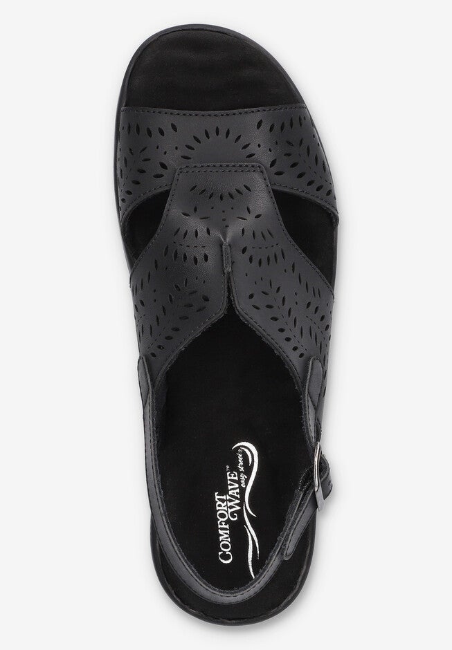 Primrose Comfort Platform Sandal, BLACK, alternate image number 6