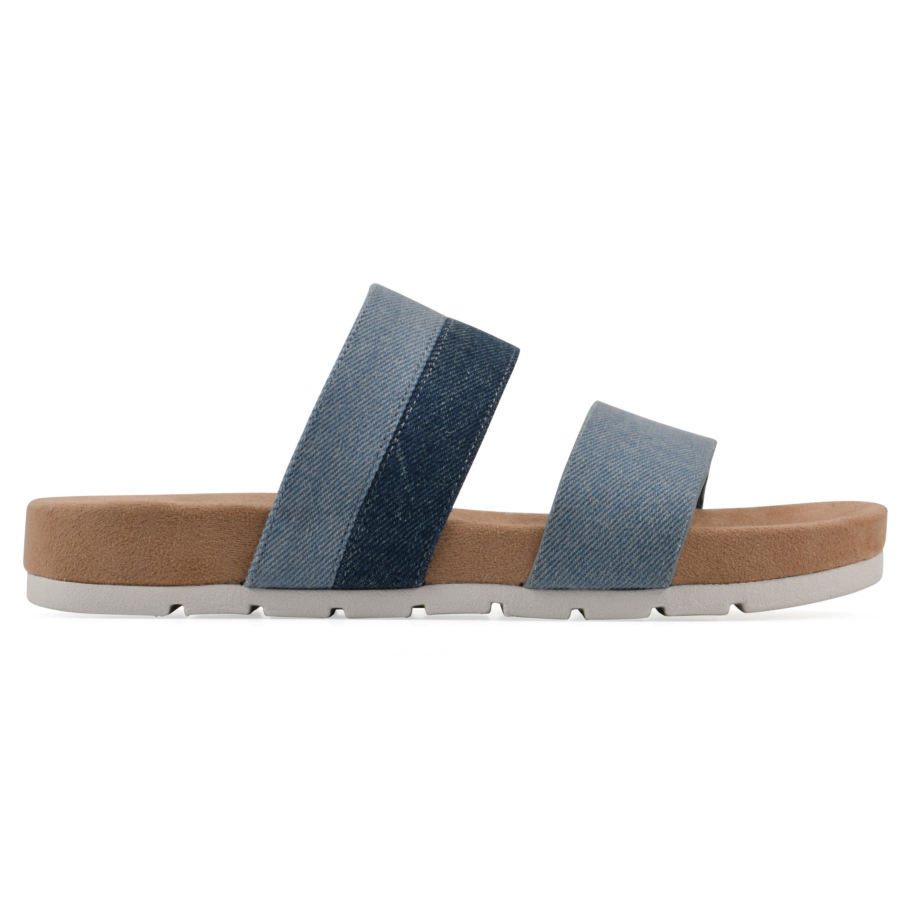 Tammy Slide Sandal, MID BLUE DENIM, alternate image number 2