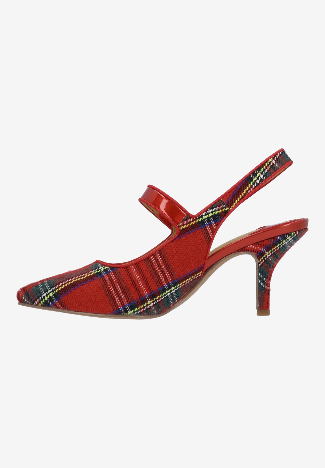 Jasira Sling Back Pump, RED, alternate image number 4
