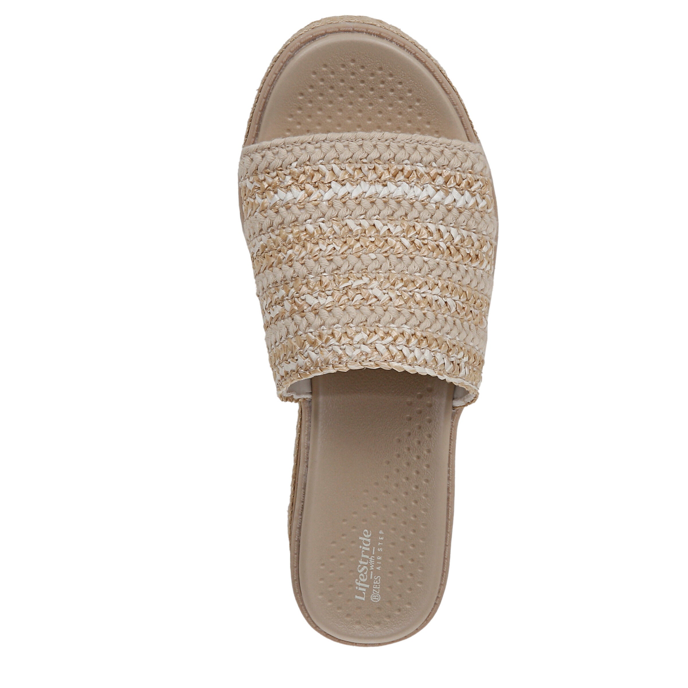 Breezy Sandal, WHITE RAFFIA, alternate image number 6